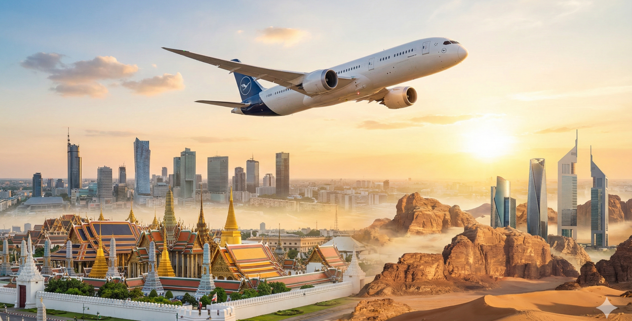Where to Fly in 2026 based on New Aviation Trends? Focus on Asia and the Middle East